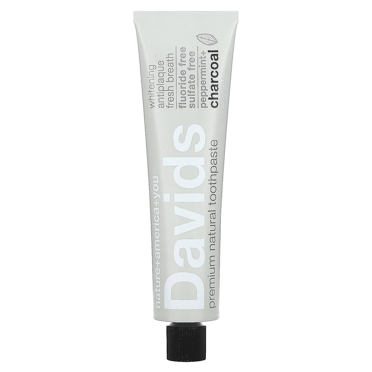 Davids Natural Toothpaste, Premium Toothpaste, Whitening + Antiplaque, Natural Spearmint, 5.25 oz (149 g) - Supply Center USA