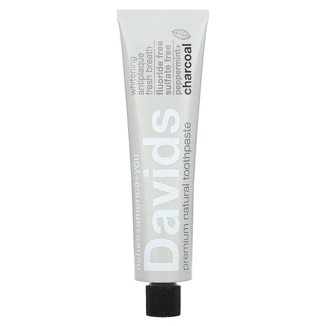 Davids Natural Toothpaste, Premium Toothpaste, Whitening + Antiplaque, Natural Spearmint, 5.25 oz (149 g) - Supply Center USA