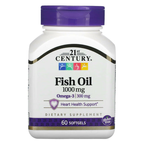 21st Century, Fish Oil, 1,000 mg, 120 Softgels - Supply Center USA