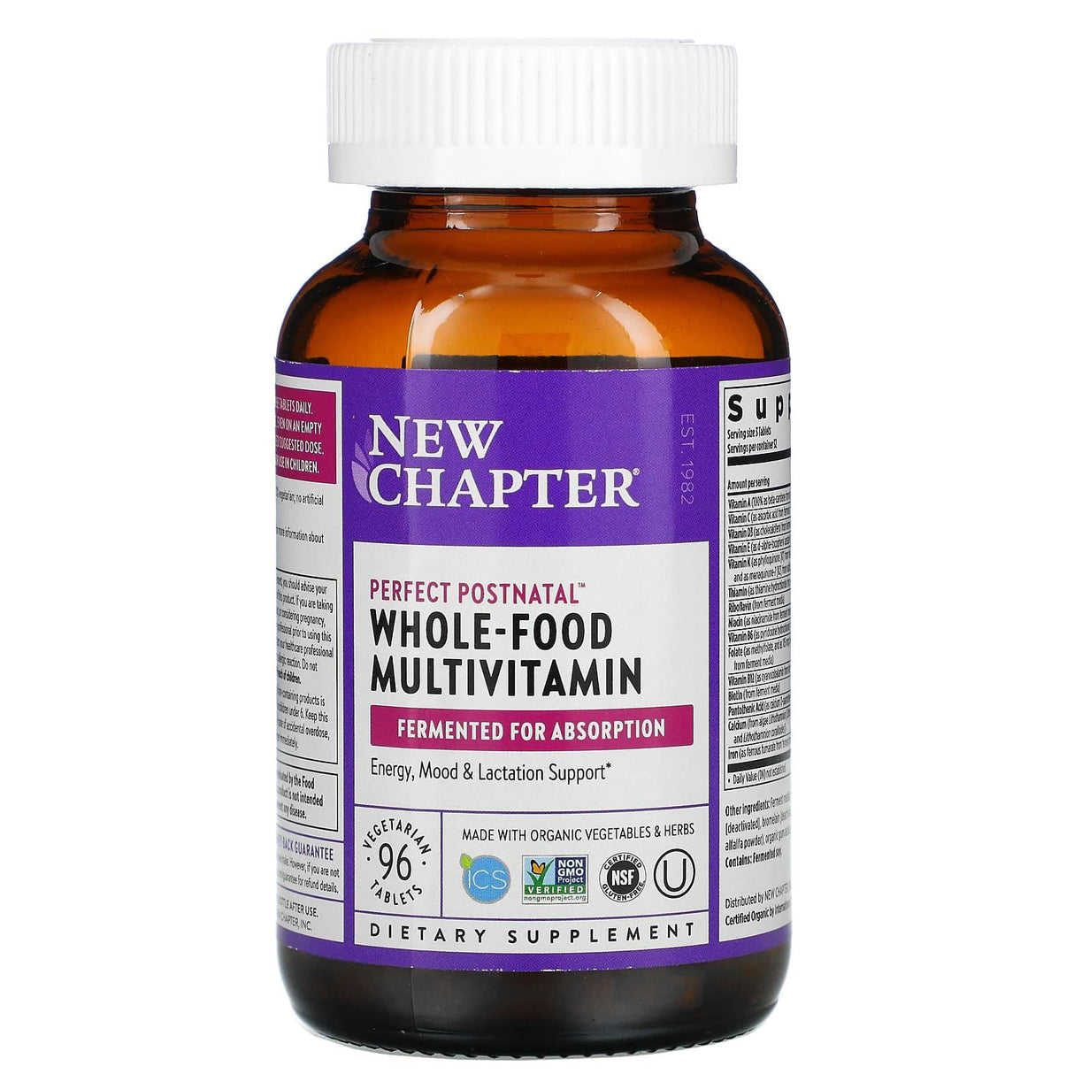 New Chapter, Perfect Postnatal Whole-Food Multivitamin, 270 Vegetarian Tablets - Supply Center USA