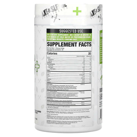 Axe & Sledge Supplements, Greens+, Hint of Pineapple, 10.37 oz (294 g) - Supply Center USA