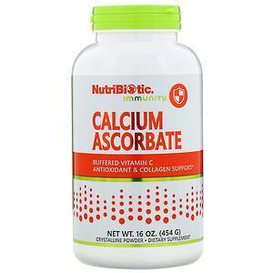 NutriBiotic, Immunity, Calcium Ascorbate, Crystalline Powder, 16 oz (454 g) - Supply Center USA