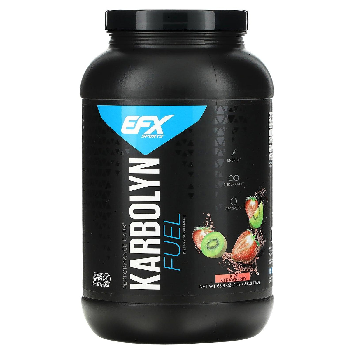 EFX Sports, Karbolyn Fuel, Kiwi Strawberry, 4 lbs 4.8 oz (1950 g) - Supply Center USA