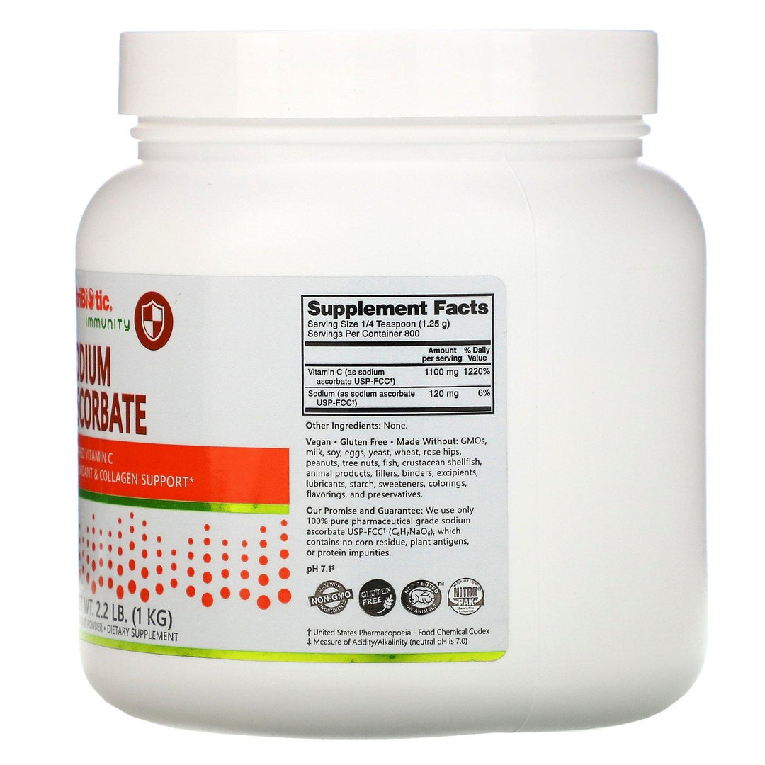 NutriBiotic, Immunity, Sodium Ascorbate, Crystalline Powder, 16 oz (454 g) - HealthCentralUSA