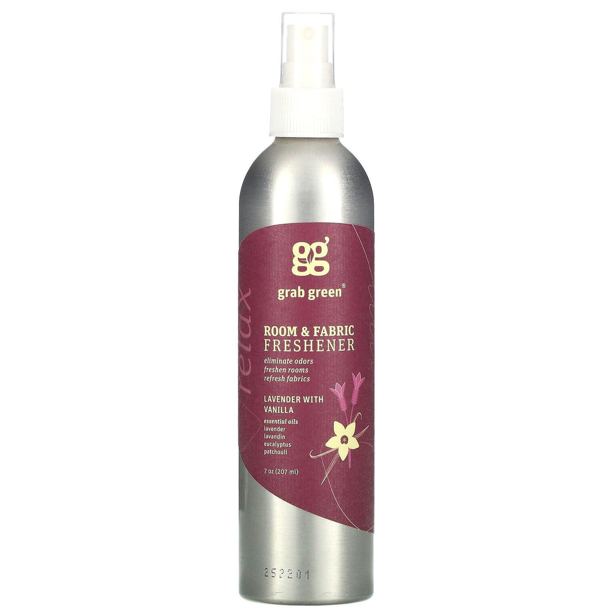 Grab Green, Room & Fabric Freshener, Lavender with Vanilla, 7 oz (207 ml) - Supply Center USA