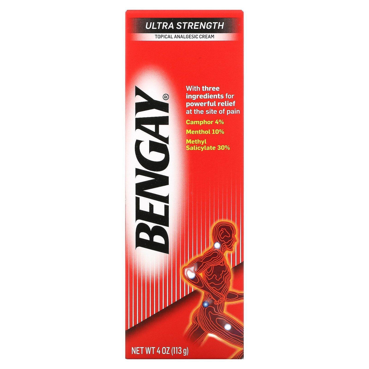 Bengay, Topical Analgesic Cream, Ultra Strength, 4 oz (113 g) - Supply Center USA