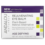 Andalou Naturals, Rejuvenating Eye Balm, Plant-Based Retinol Alternative, Age Defying, 0.45 oz (13 g) - Supply Center USA