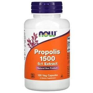 Now Foods, Propolis 1500, 100 Veg Capsules - Supply Center USA