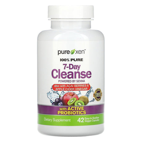 Purely Inspired, 100% Pure 7-Day Cleanse, 42 Easy-to-Swallow Veggie Capsules - Supply Center USA