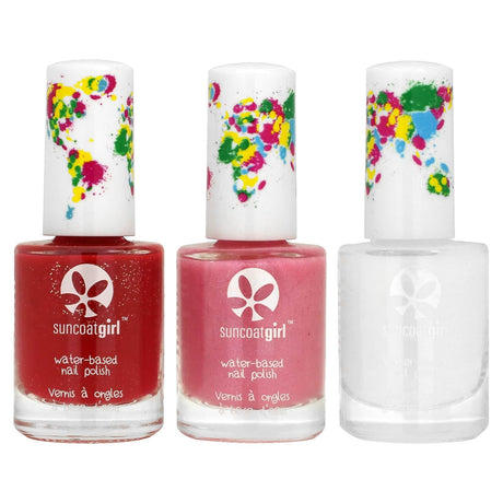 SuncoatGirl, Water-Based Nail Polish, Ballerina Beauty, 3 Piece Kit - Supply Center USA