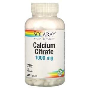 Solaray, Calcium Citrate with Vitamin D-3, 250 mg, 240 Capsules - Supply Center USA