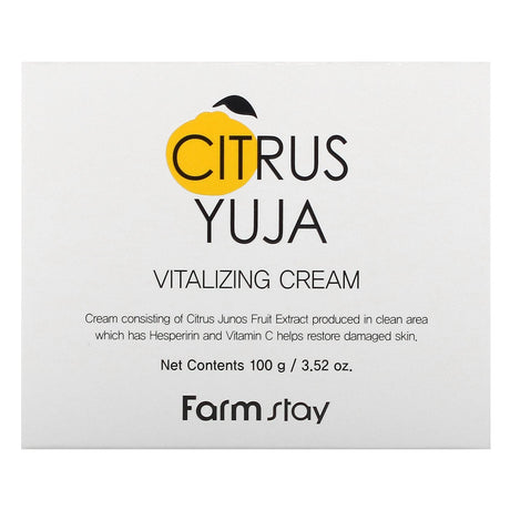 Farmstay, Citrus Yuja, Vitalizing Cream, 3.52 oz (100 g) - Supply Center USA