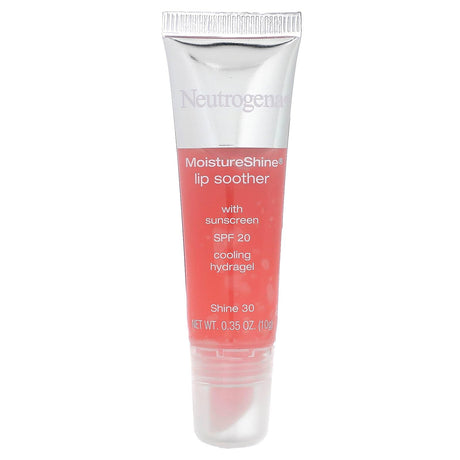 Neutrogena, MoistureShine Lip Soother, SPF 20, Shine 30, 0.35 oz (10 g) - Supply Center USA