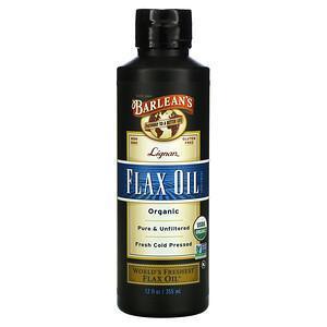 Barlean's, Organic Lignan Flax Oil, 12 fl oz (355 ml) - Supply Center USA