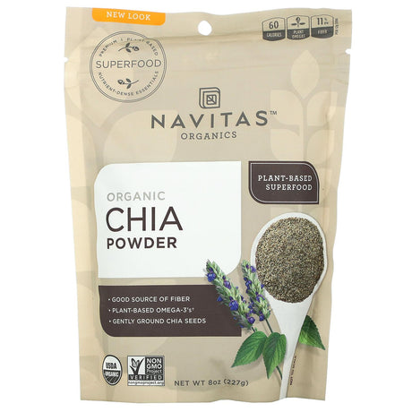 Navitas Organics, Organic Chia Powder, 8 oz (227 g) - Supply Center USA