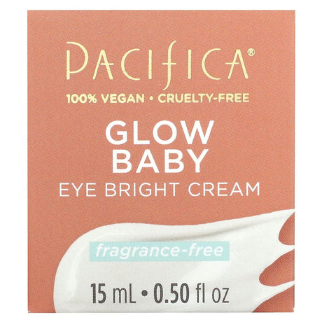 Pacifica, Glow Baby, Eye Bright Cream, Fragrance Free, 0.5 fl oz (15 ml) - Supply Center USA