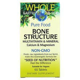 Natural Factors, Whole Earth & Sea, Bone Structure Multivitamin & Mineral, Calcium & Magnesium, 60 Tablets - Supply Center USA