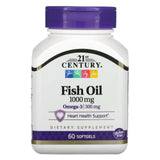 21st Century, Fish Oil, 1000 mg, 60 Softgels - Supply Center USA