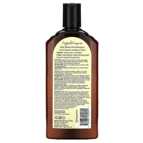 Agadir, Argan Oil, Daily Moisturizing Shampoo, 12.4 fl oz (366 ml) - Supply Center USA