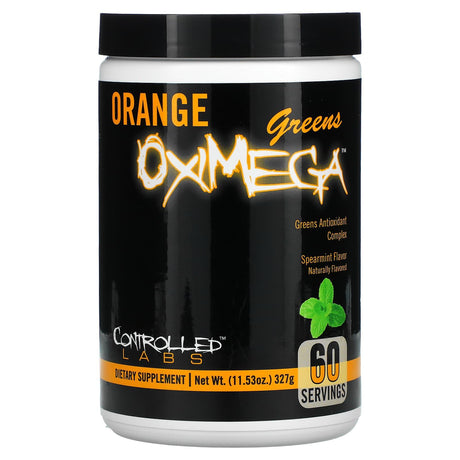 Controlled Labs, Orange OxiMega, Greens Antioxidant Complex, Spearmint, 11.53 oz (327 g) - Supply Center USA