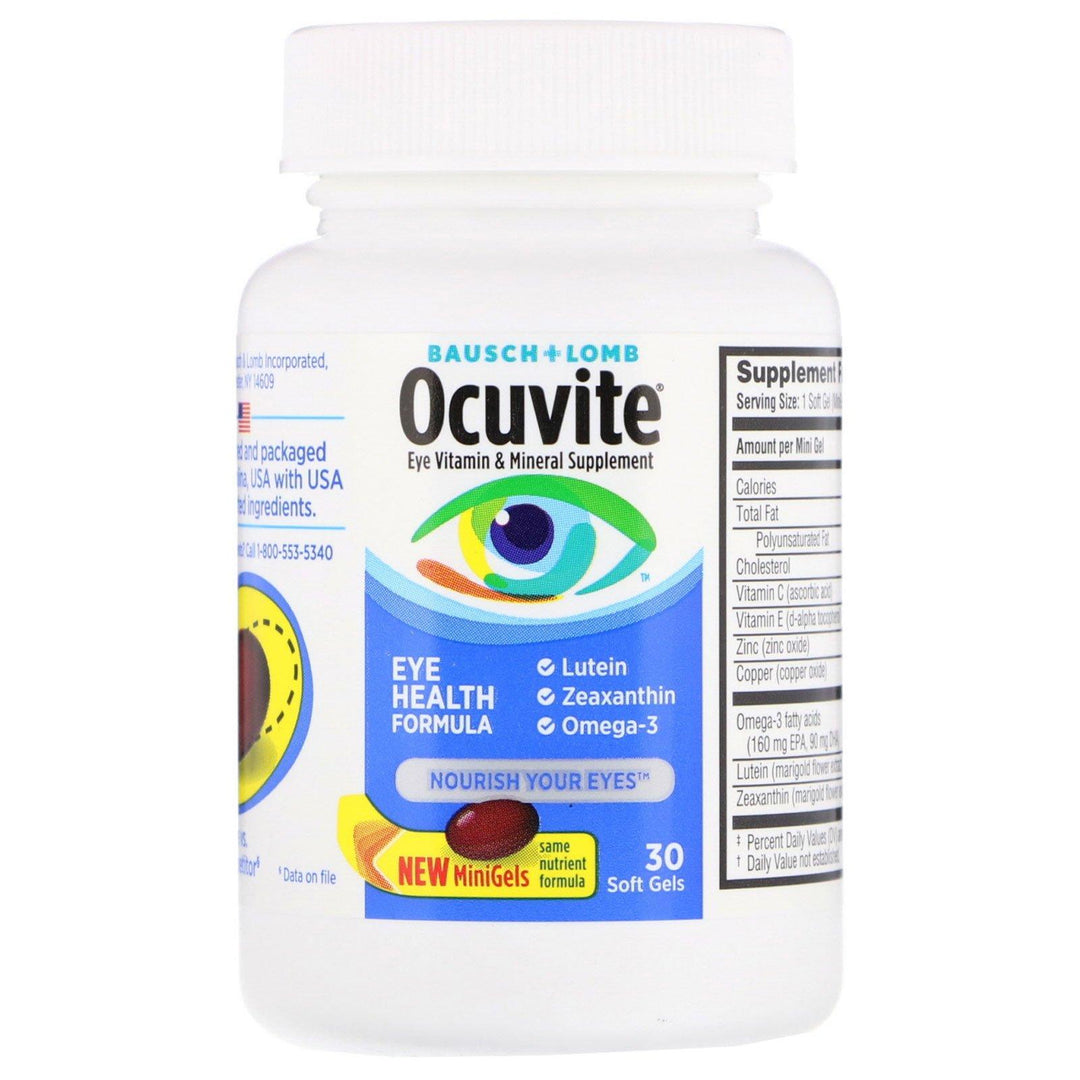 Bausch & Lomb, Ocuvite, Eye Health Formula, 30 Soft Gels - HealthCentralUSA