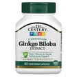 21st Century, Ginkgo Biloba Extract, Standardized, 60 Vegetarian Capsules - Supply Center USA