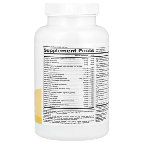 Super Nutrition, Perfect Family Multivitamin + Super Complexes, Iron Free, 240 Veggie Capsules - Supply Center USA