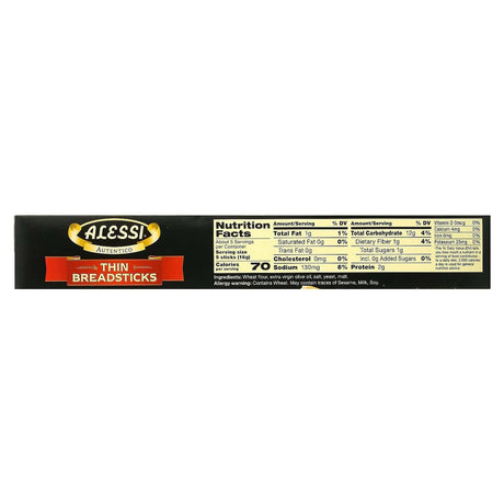 Alessi, Thin Breadsticks, 3 oz (85 g) - Supply Center USA