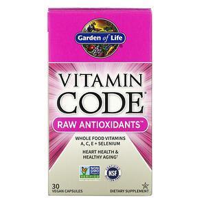 Garden of Life, Vitamin Code, RAW Antioxidants, 30 Vegan Capsules - Supply Center USA