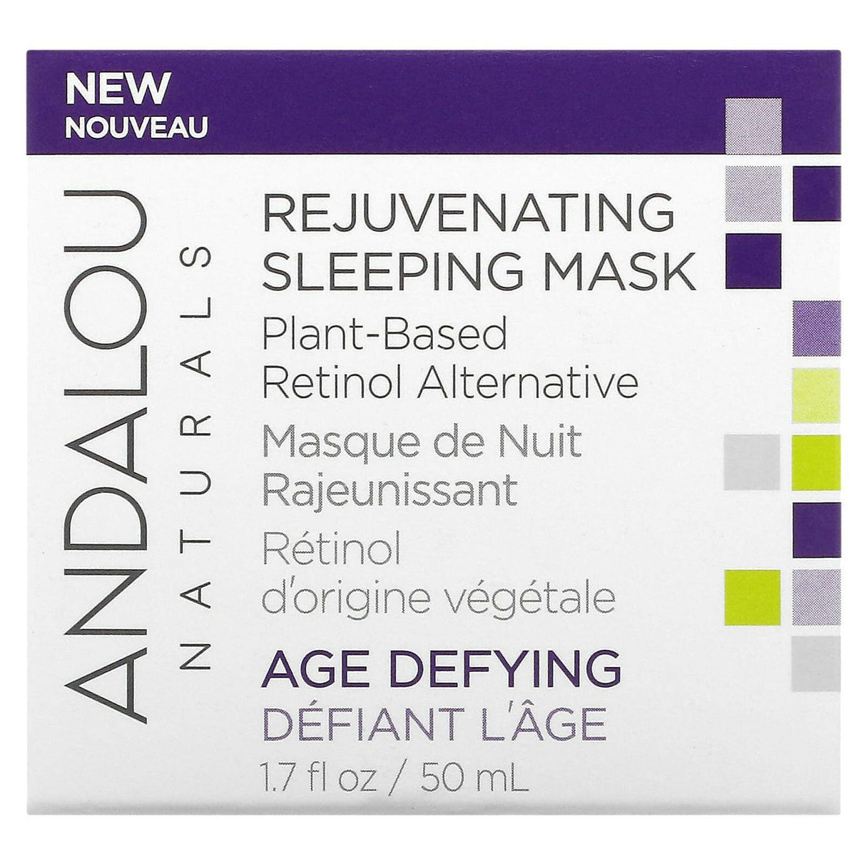 Andalou Naturals, Rejuvenating Sleeping Beauty Mask, 1.7 fl oz (50 ml) - Supply Center USA