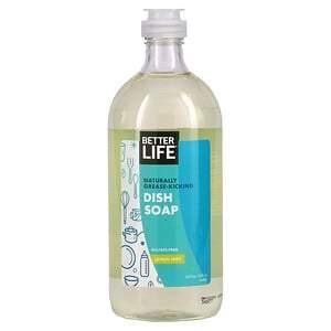 Better Life, Naturally Grease-Kicking Dish Soap, Lemon Mint, 22 fl oz (651 ml) - HealthCentralUSA