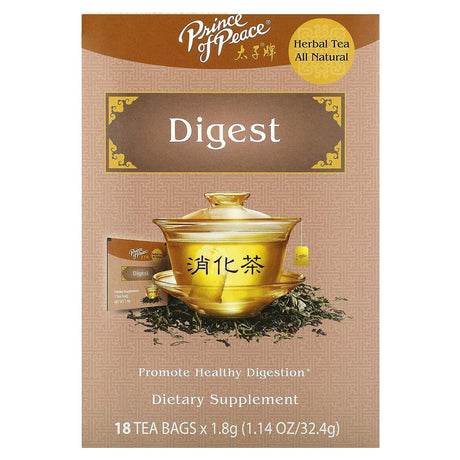 Prince of Peace, Herbal Tea, Digest, 18 Tea Bags, 1.14 oz (32.4 g) - Supply Center USA