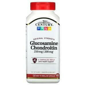 21st Century, Glucosamine / Chondroitin, Original Strength, 250 mg / 200 mg, 120 Easy to Swallow Capsules - HealthCentralUSA