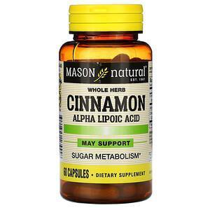 Mason Natural, Cinnamon Alpha Lipoic Acid, 60 Capsules - Supply Center USA