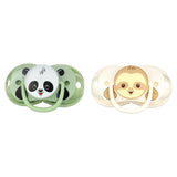 RaZbaby, Keep-It-Kleen Pacifier, 0-36m, Sloth & Panda, 2 Pacifiers - Supply Center USA