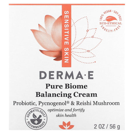 DERMA E, Pure Biome Balancing Cream, 2 oz (56 g) - Supply Center USA