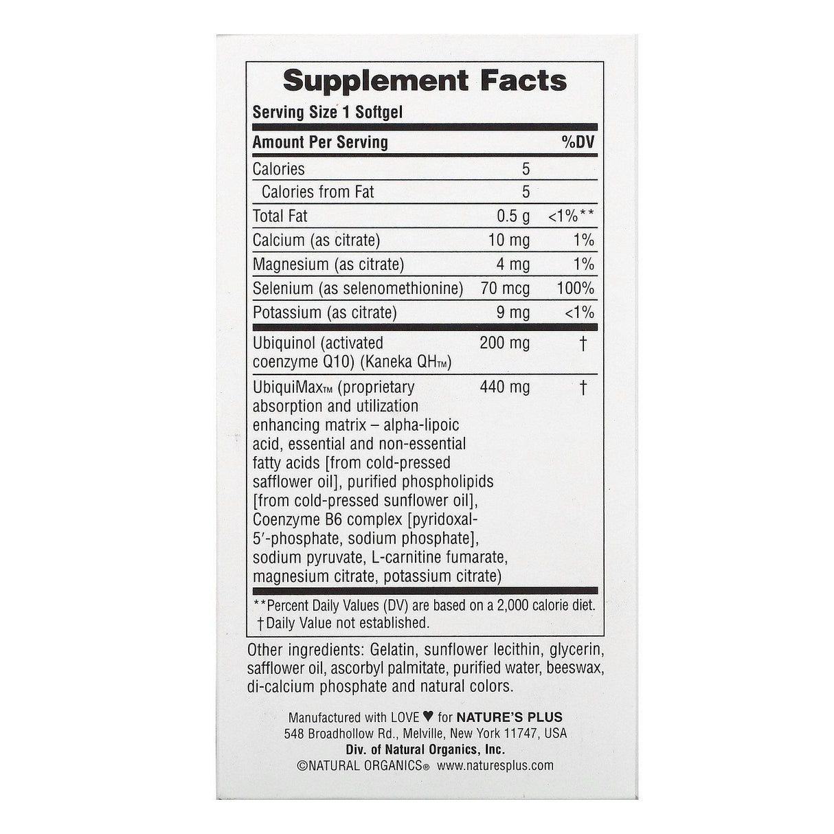 Nature's Plus, Beyond CoQ10, 60 Softgels - Supply Center USA