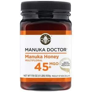 Manuka Doctor, Manuka Honey Multifloral, MGO 45+, 1.1 lbs (500 g) - Supply Center USA