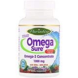 Paradise Herbs, Omega Sure, Omega-3 Premium Fish Oil, 1,000 mg, 30 Pesco Vegetarian Softgels - Supply Center USA