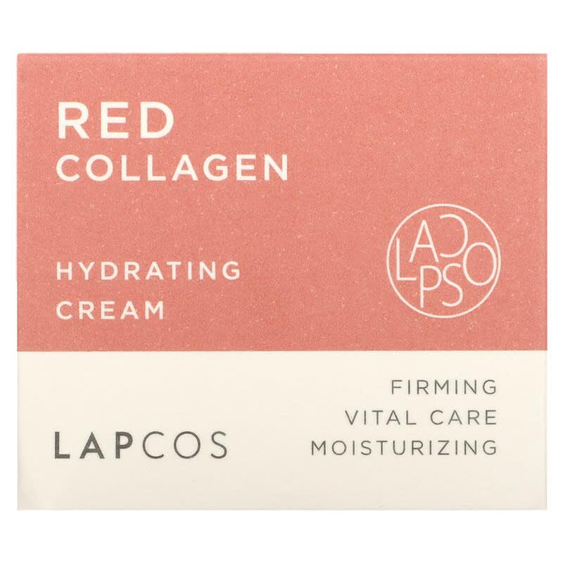 Lapcos, Red Collagen, Hydrating Cream, 1.69 fl oz (50 ml) - Supply Center USA