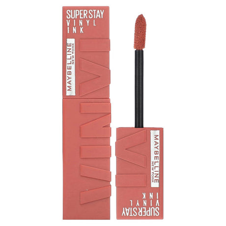 Maybelline, Super Stay, Vinyl Ink, 15 Peachy, 0.14 fl oz (4.2 ml) - Supply Center USA