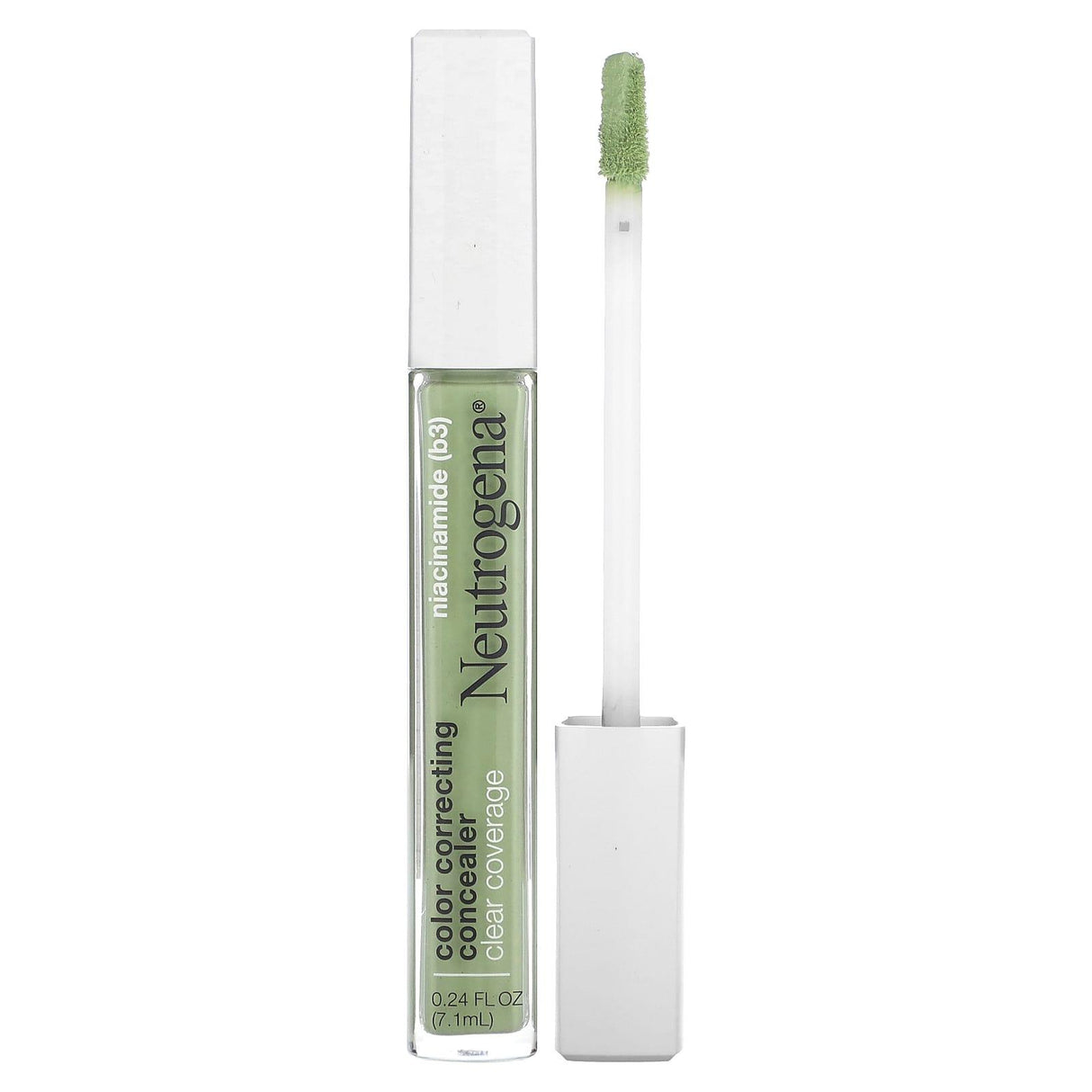 Neutrogena, Clear Coverage Color Correcting Concealer, Green (Redness), 0.24 fl oz (7.1 ml) - Supply Center USA