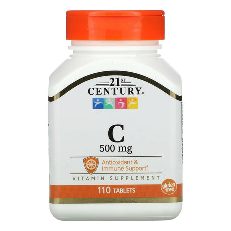 21st Century, Vitamin C, 500 mg, 110 Tablets - Supply Center USA