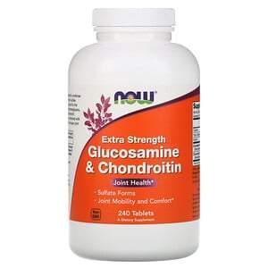 Now Foods, Glucosamine & Chondroitin, Extra Strength, 240 Tablets - Supply Center USA