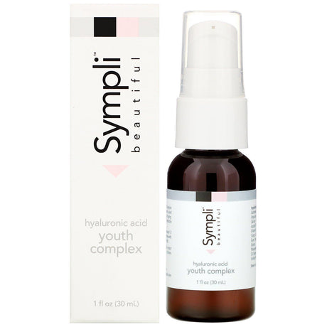 Sympli Beautiful, Hyaluronic Acid Youth Complex Serum, 1 fl oz (30 ml) - Supply Center USA