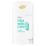 Dove Vitamincare+ Aluminum Free Deodorant Stick Coconut & Shea for 72H Odor Protection Breathable Deodorant for Women 2.6 Oz