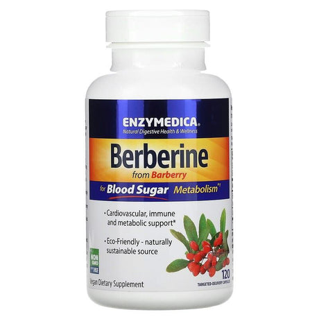 Enzymedica, Berberine, 120 Targeted-Delivery Capsules - Supply Center USA