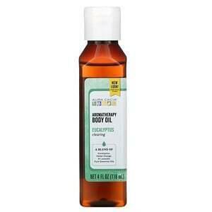 Aura Cacia, Aromatherapy Body Oil, Clearing Eucalyptus, 4 fl oz (118 ml) - Supply Center USA