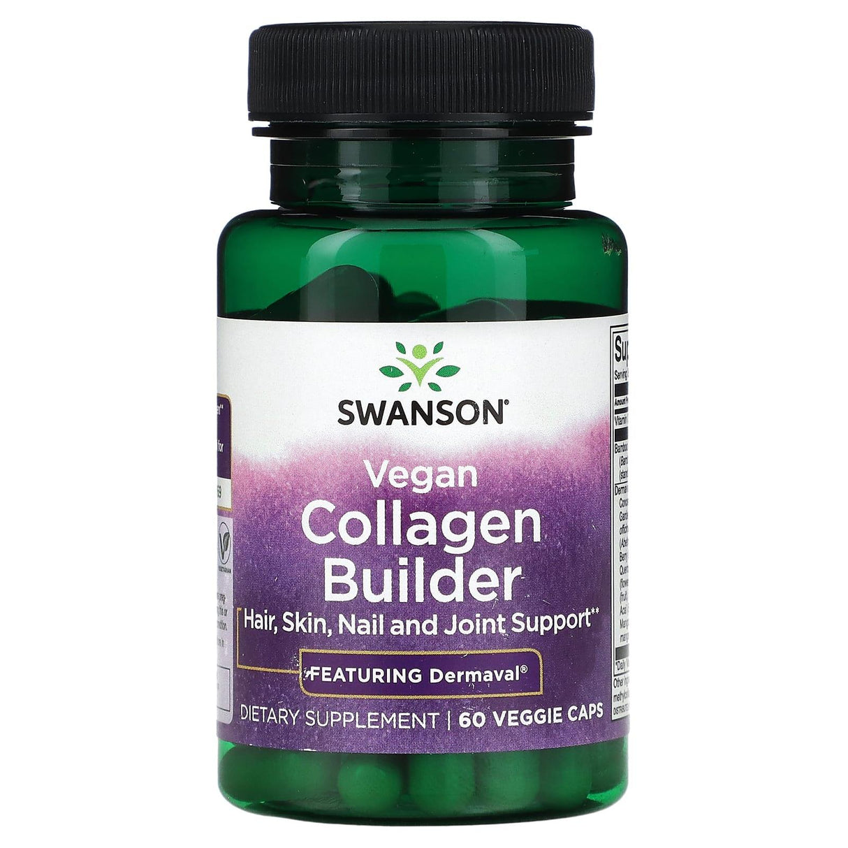 Swanson, Vegan Collagen Builder, 60 Veggie Capsules - Supply Center USA