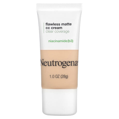 Neutrogena, Flawless Matte CC Cream, Clear Coverage, Shell 1.0, 1 oz (28 g) - Supply Center USA